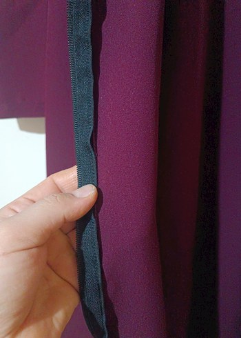 Bordo Uzun Kollu Kadın Uzun Pardösü - Görsel 6