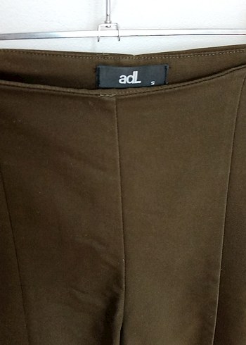 Kadın haki Midi Kumaş Pantolon - Görsel 2