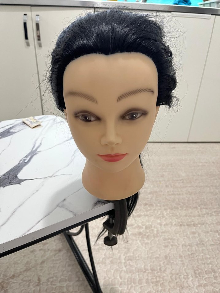 Saç mankeni kuaför eğitim mankeni - Görsel 4
