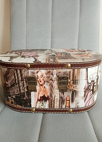 American Vintage Makyaj kutusu organizer kutu takı kutusu