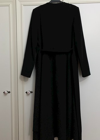 Armine Siyah Kemerli Kaban - Görsel 8