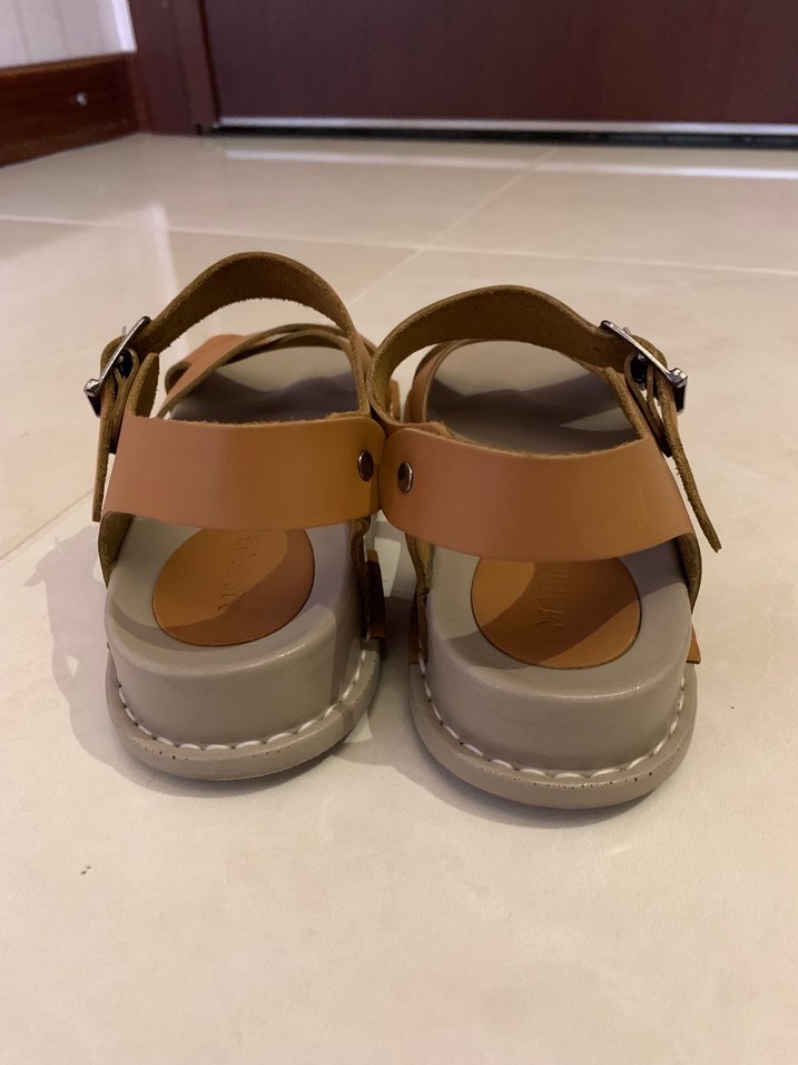 Kadın Dolgu Topuklu Sandalet - Görsel 4