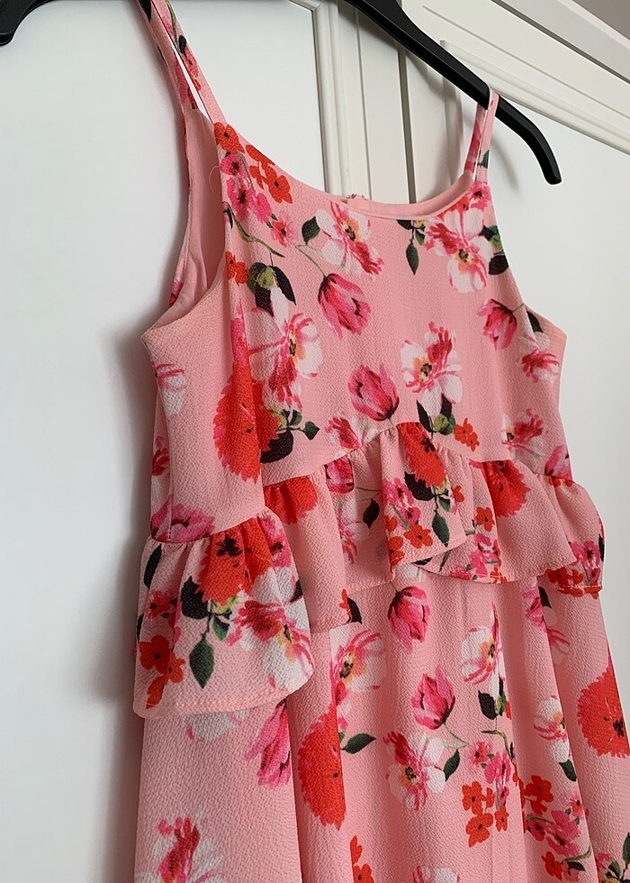 Panço Çiçek Desenli Elbise - Görsel 2