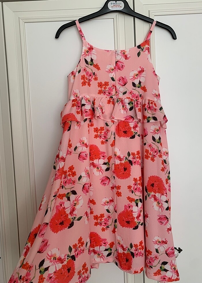 Panço Çiçek Desenli Elbise - Görsel 5