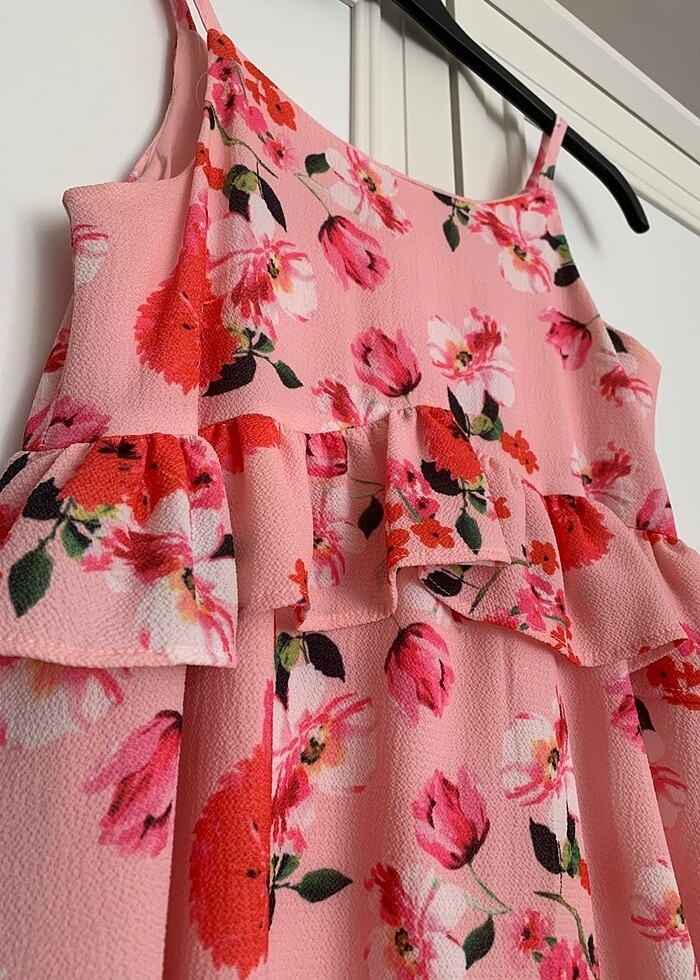 Panço Çiçek Desenli Elbise - Görsel 4