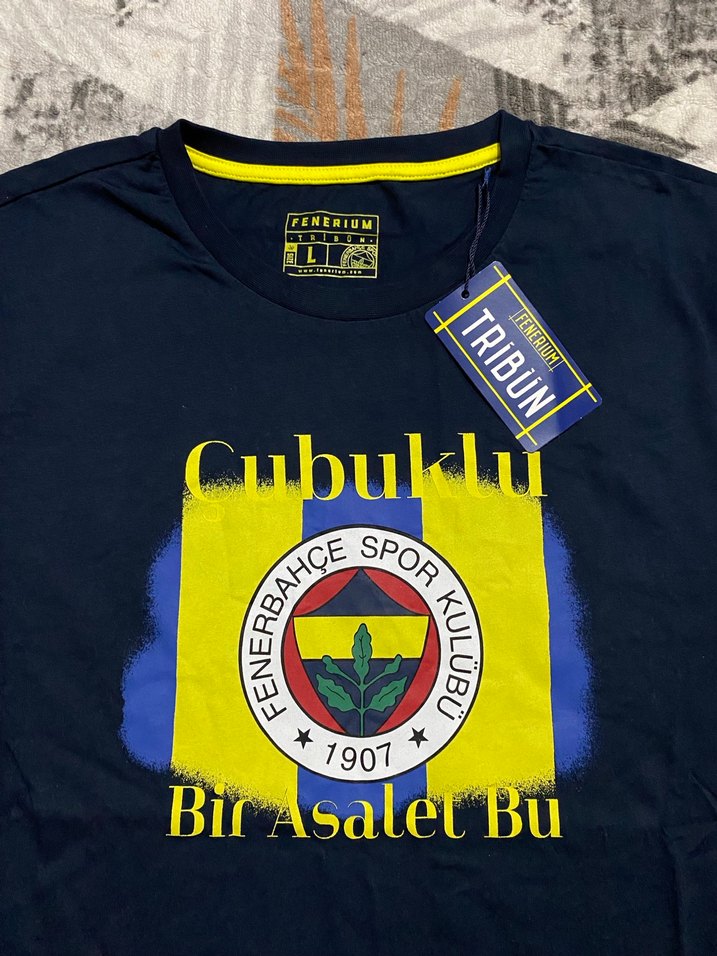Fenerbahçe Baskılı Lacivert Erkek Tişört - Görsel 2