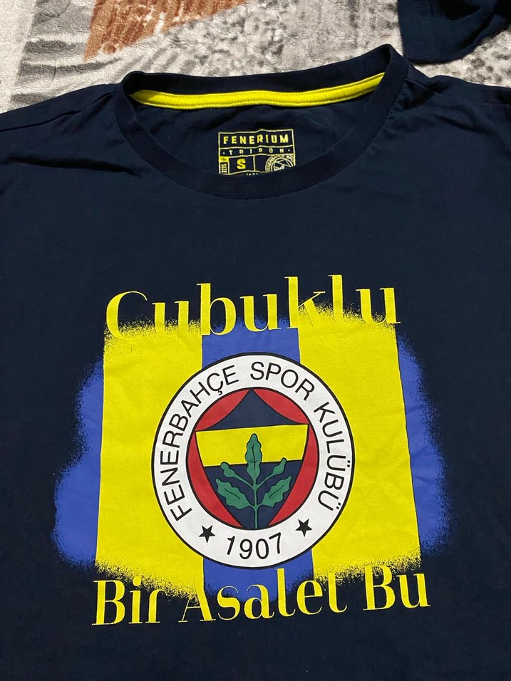 Fenerbahçe Baskılı Lacivert Erkek Tişört - Görsel 5