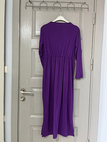 Mor fermuarlı elbise - Görsel 4
