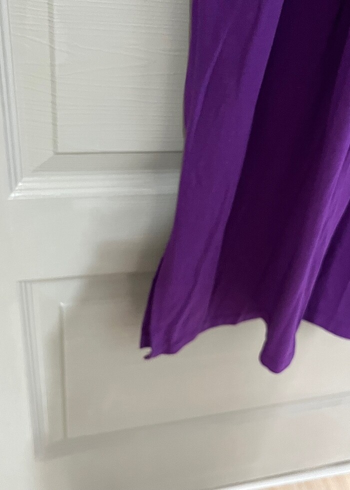 Mor fermuarlı elbise - Görsel 5