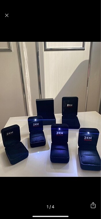 Zen Diamond Zen ışıklı yüzük kutusu