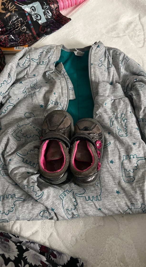 Kız Çocuk İlk Adım Ayakkabısı Gri Tokalı - Görsel 2