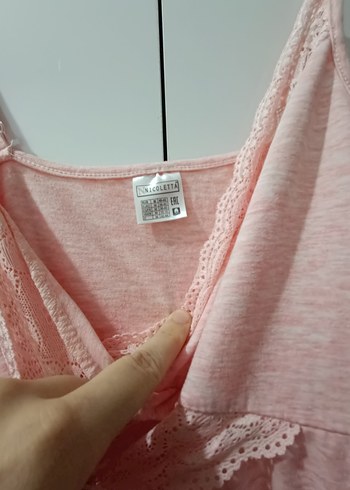 Uzun Pembe V Yaka lohusa gecelik Sabahlığı - Görsel 3