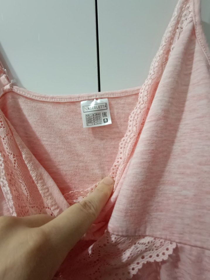 Uzun Pembe V Yaka lohusa gecelik Sabahlığı - Görsel 3