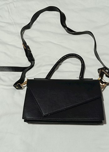 Siyah Deri Minimalist Kadın Çanta - Görsel 2