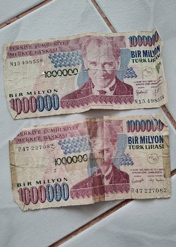 Eski 1 Milyon Türk Lirası