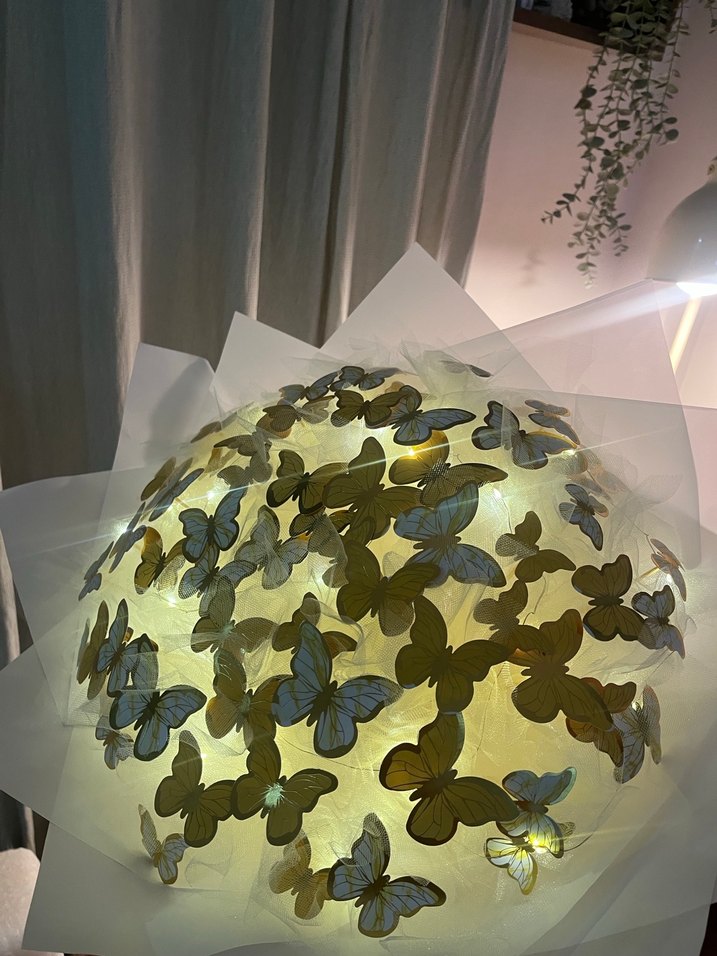 Led Işıklı Kelebek Buketi - Görsel 2