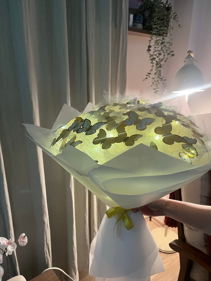 Led Işıklı Kelebek Buketi - Görsel 3