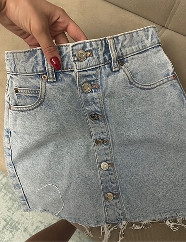 s Beden mavi Renk Pull and bear kot etek