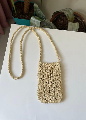 Örgü hasır telefon çantası - Görsel 11