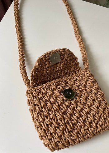 Örgü hasır çocuk çantası - Görsel 7