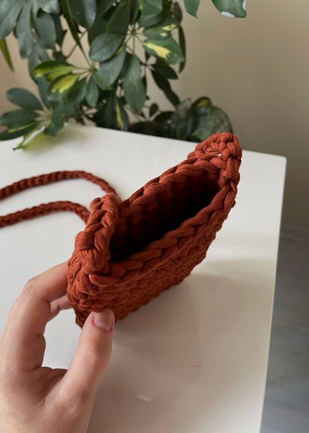 Penye ip telefon çantası - Görsel 6