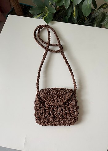 örgü hasır çocuk çantası - Görsel 4