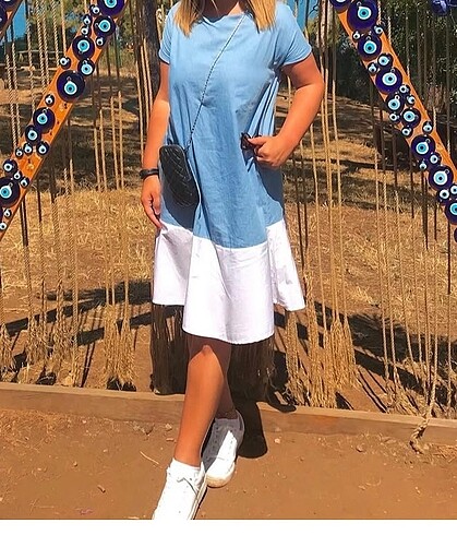 Kot jean elbise