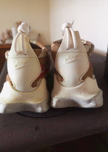 Bej Kamuflaj Platform Topuklu Kadın Spor Ayakkabı - Görsel 6