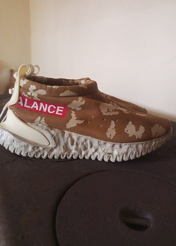 Bej Kamuflaj Platform Topuklu Kadın Spor Ayakkabı - Görsel 2