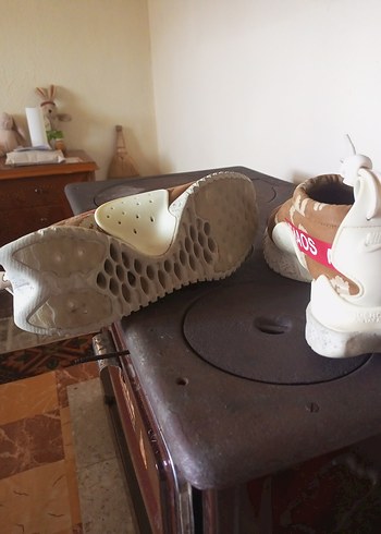 Bej Kamuflaj Platform Topuklu Kadın Spor Ayakkabı - Görsel 5