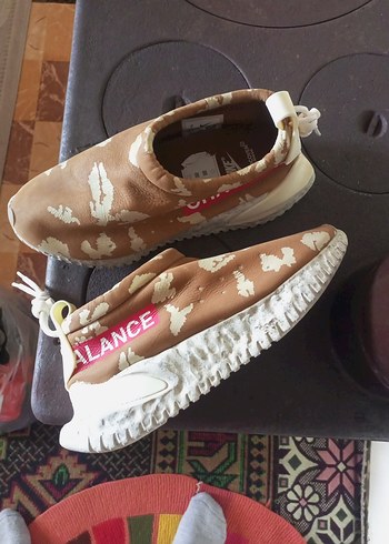 Bej Kamuflaj Platform Topuklu Kadın Spor Ayakkabı - Görsel 4