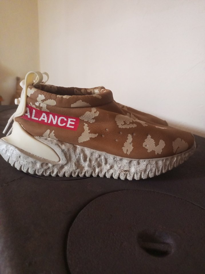 Bej Kamuflaj Platform Topuklu Kadın Spor Ayakkabı - Görsel 2