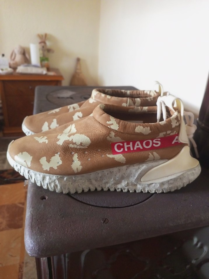 Bej Kamuflaj Platform Topuklu Kadın Spor Ayakkabı - Görsel 3