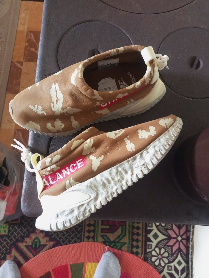 Bej Kamuflaj Platform Topuklu Kadın Spor Ayakkabı - Görsel 4