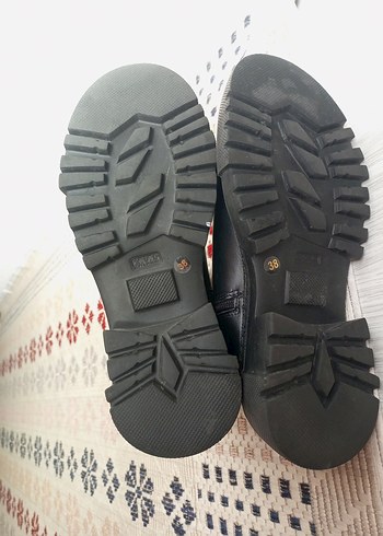 Kadın Siyah Deri desa Bot - Görsel 3