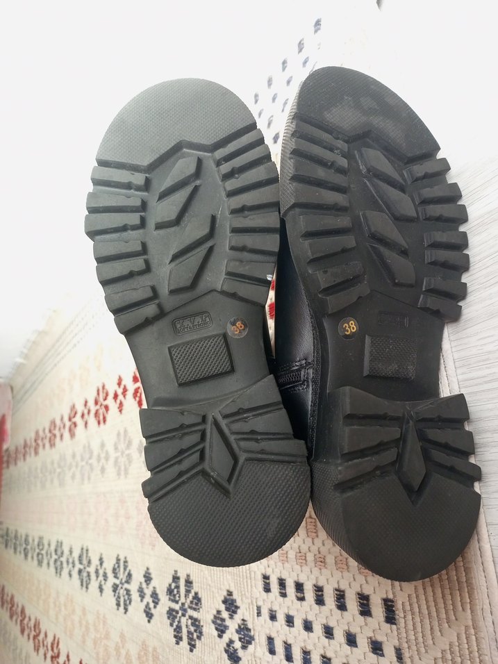 Kadın Siyah Deri desa Bot - Görsel 3