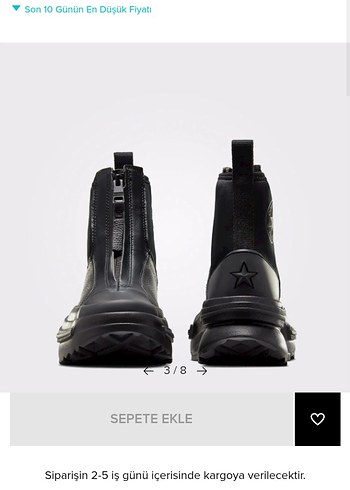 Converse Run Star Legacy Chelsea CX Siyah Platform Spor Ayakkabı - Görsel 9