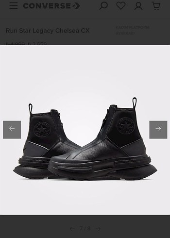 Converse Run Star Legacy Chelsea CX Siyah Platform Spor Ayakkabı - Görsel 6