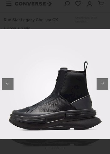 Converse Run Star Legacy Chelsea CX Siyah Platform Spor Ayakkabı - Görsel 3