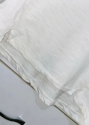 Kız Çocuk Uzun Kollu Beyaz Tişört - Görsel 3