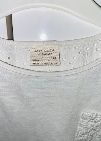 Kız Çocuk Uzun Kollu Beyaz Tişört - Görsel 4