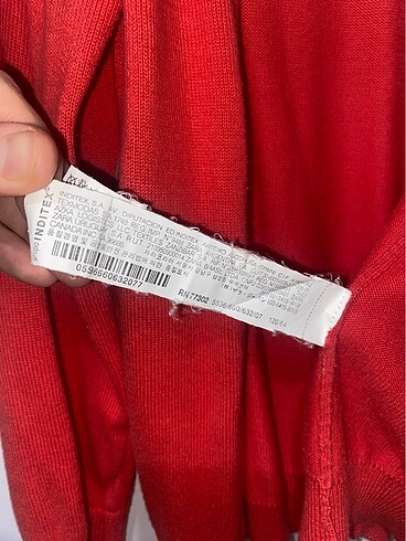 7 Yaş Beden kırmızı Renk Zara unisex hırka