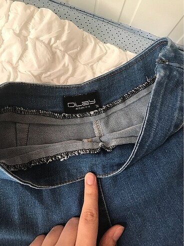 36 Beden mavi Renk Bol paça püsküllü pantolon