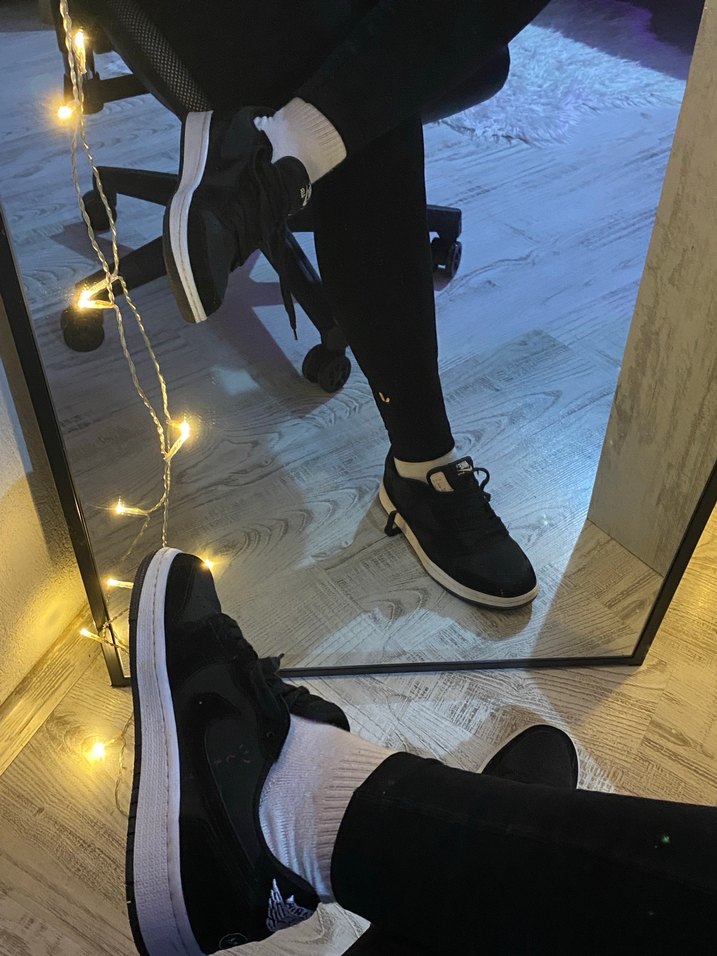 Siyah kadife nike ayakkabı - Görsel 3