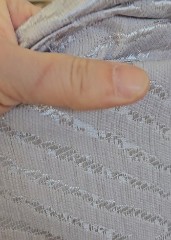 GÜMÜŞ GRİ PAMUKLU ŞÖNİL PİKE - Görsel 2