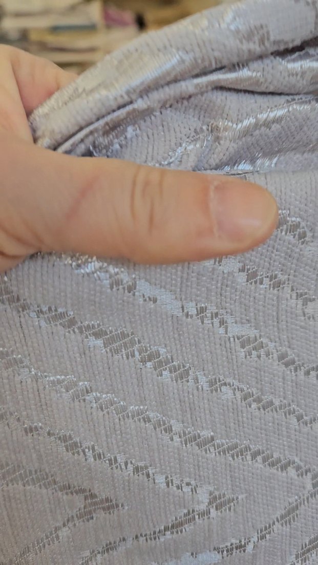 GÜMÜŞ GRİ PAMUKLU ŞÖNİL PİKE - Görsel 2