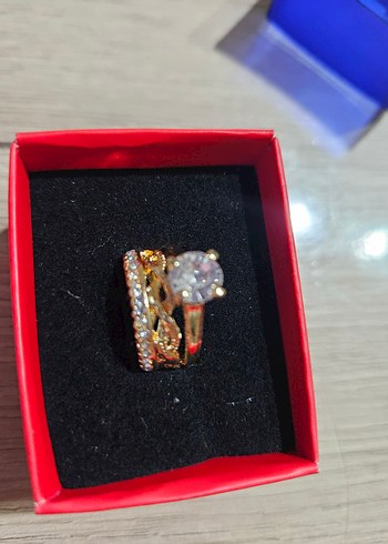 zirkon taşlı imitasyon yüzükler - Görsel 5