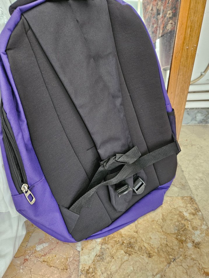 Mor Fermuarlı Adidas Kadın Sırt Çantası - Görsel 2