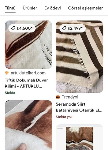 El dokuması tiftik kilim seccade  - Görsel 3