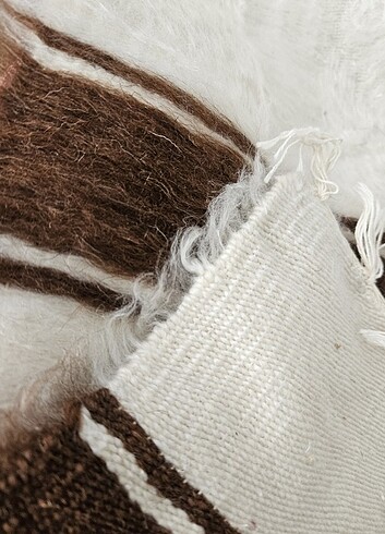 El dokuması tiftik kilim seccade  - Görsel 2